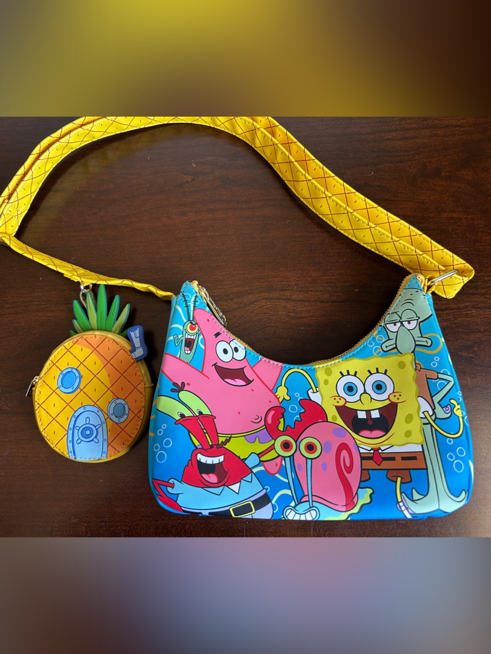 SpongeBob SquarePants Loungefly Handbag with Pineapple Coin Pouch